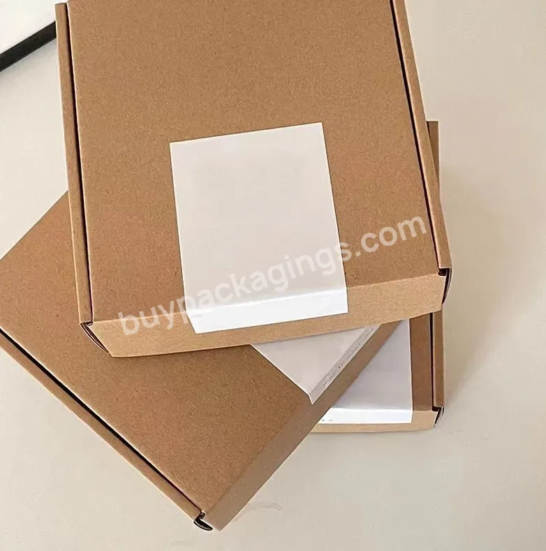 Wholesale Logo Custom Mailer Packaging Small Folding Kraft Paper Box Package Box Corrugated Board Paper Box