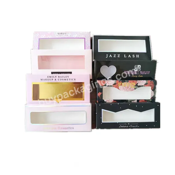 Wholesale Long Eyelashes 3d Lash Vendor Lash Box Beauty False Eyelash Paper Packaging Boxes