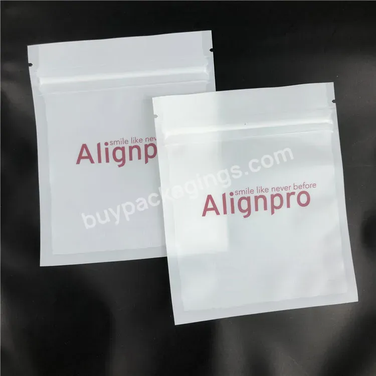 Wholesale Low Moq Aligner Remover Transparent Teeth Clear Aligners Packaging Plastic Mylar Bags With Zipper