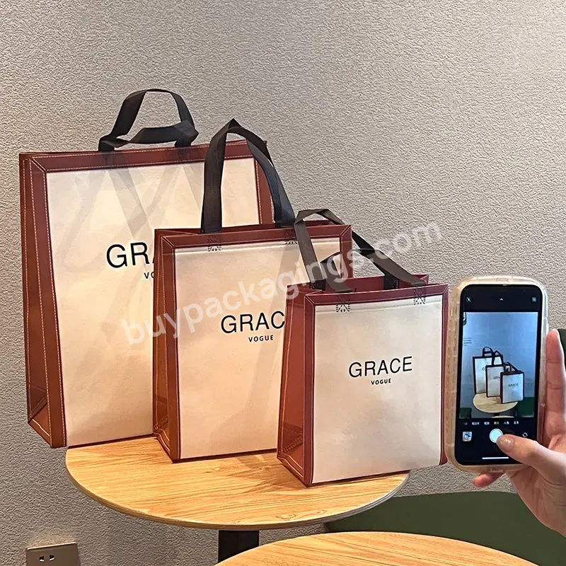 Wholesale Low Moq Recycle Eco Non Woven Printing Foldable Reusable Custom Logo Pp Stock Shopping Tote Bag With Logos