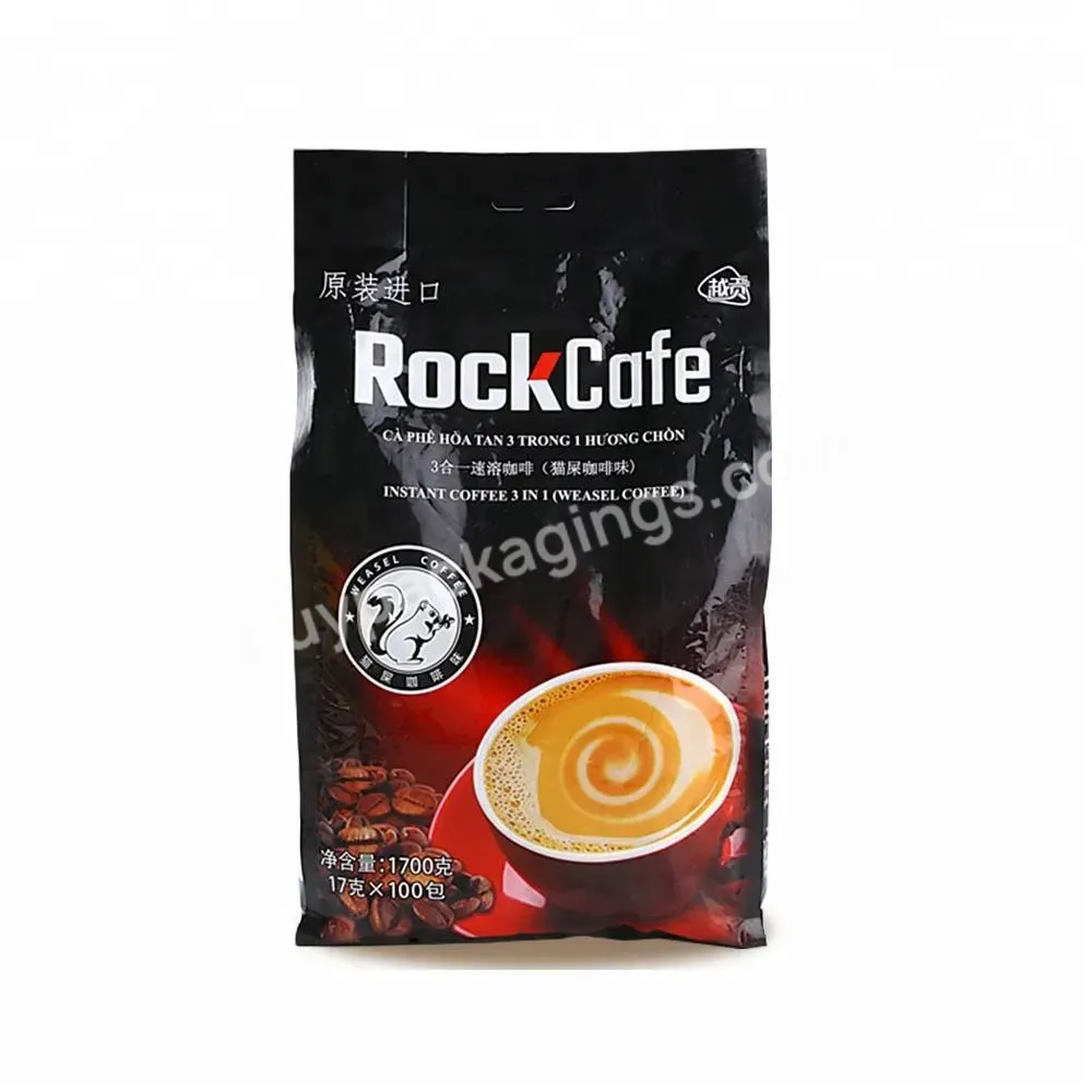 Wholesale Low Price China Factory Sales Plastic Laminated Coffee Packaging Sack Bag With Side Gusset