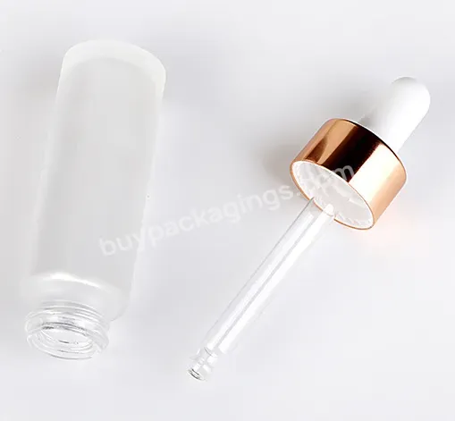 Wholesale Luxury 15ml Matte Essential Oil Glass Dropper Bottle