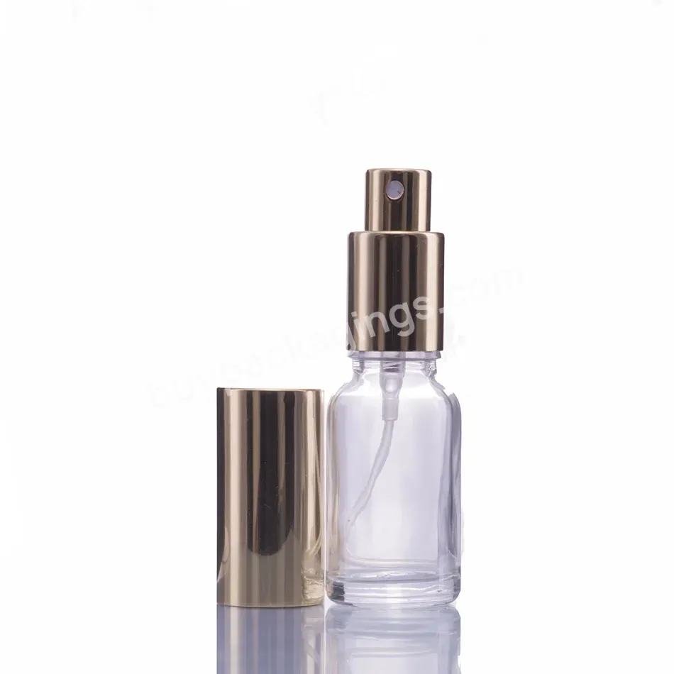 Wholesale Luxury Clear Glass Cosmetic Pump Spray Perfume Bottles 5ml/10ml/15ml/30ml/50ml/100ml