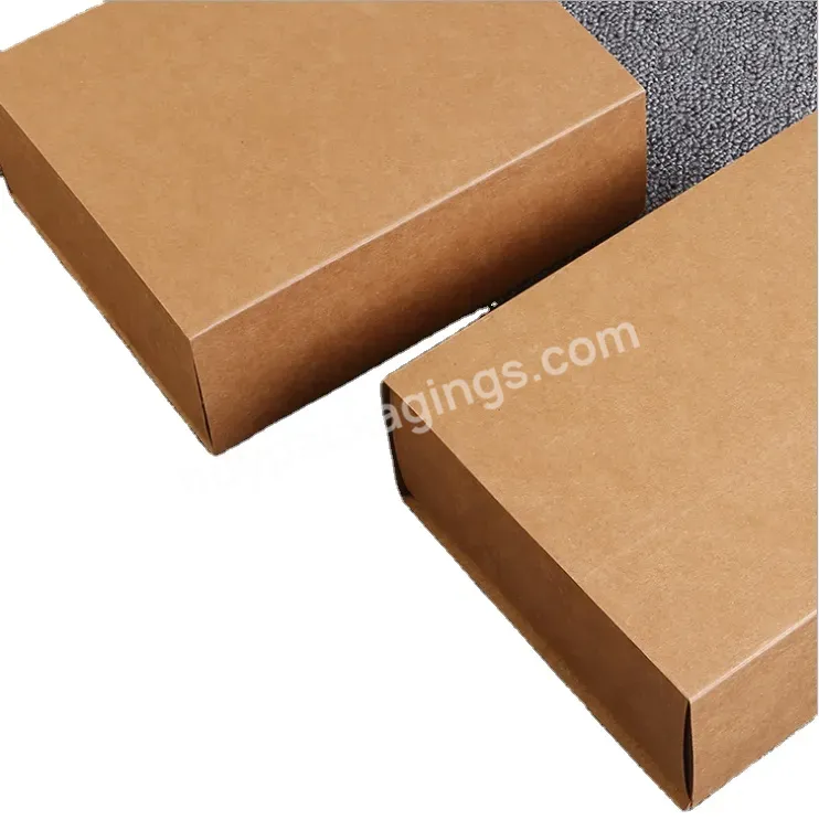 Wholesale Luxury Custom Logo Kraft Paper Drawer Packaging Box Pull Box