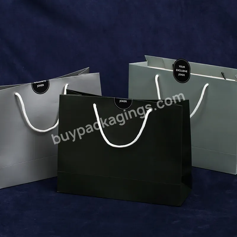Wholesale Luxury Custom Paper Garment Shopping Bag With Your Logo Print
