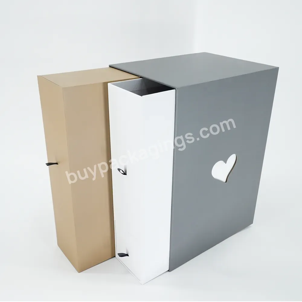 Wholesale Luxury Drawer Paper Cardboard Newborn Memory Magnetic Gift Packaging Baby Keepsake Box