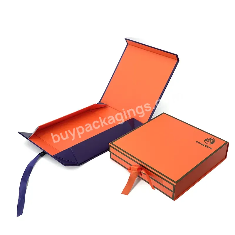 Wholesale Luxury Magnet Custom Logo Printing Folding Rigid Box Packaging Magnetic Closure Paper Gift Boxes