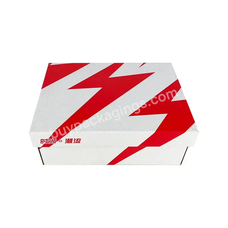 Wholesale Luxury Package Corrugated Printing Paper Sneaker Shoe Boxes With Custom Logo