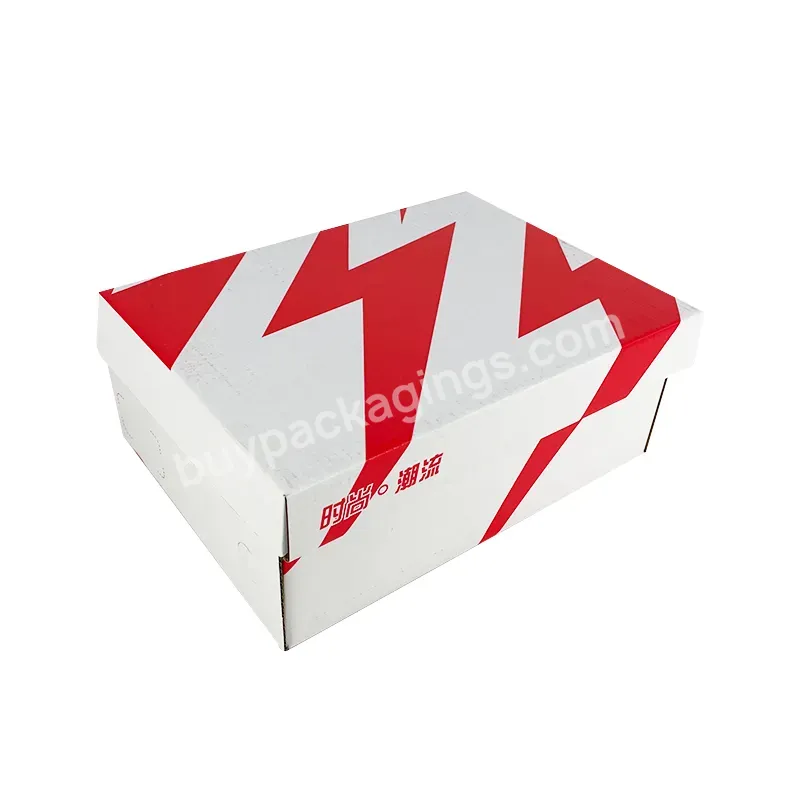 Wholesale Luxury Package Corrugated Printing Paper Sneaker Shoe Boxes With Custom Logo