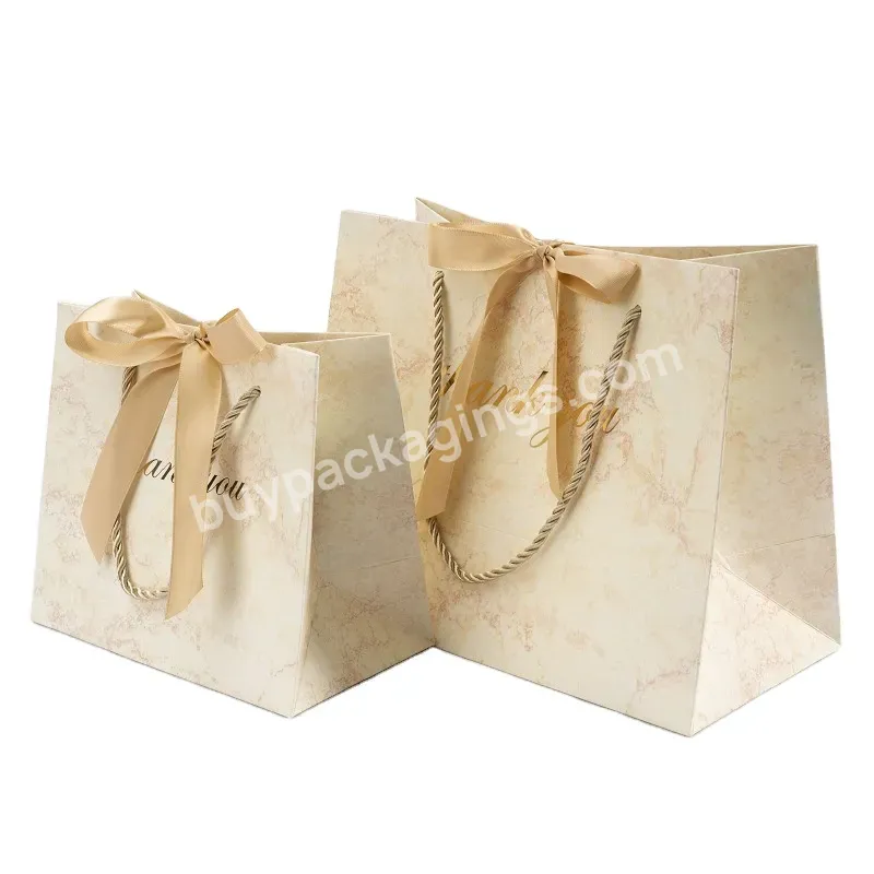 Wholesale Luxury Printed Cosmetic Jewelry Wedding Boutique Custom Small Gift Paper Bags With Logo