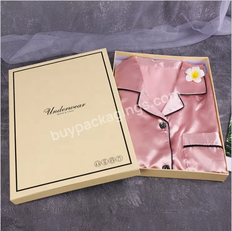 Wholesale Luxury Women Tracksuit Boxes Clothing Packing Custom Christmas Pajamas Packaging Box