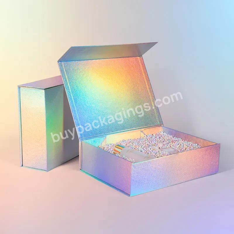 Wholesale Magnetic Folding Box Packaging For Clothes Magnetic Luxury Laser Gift Box