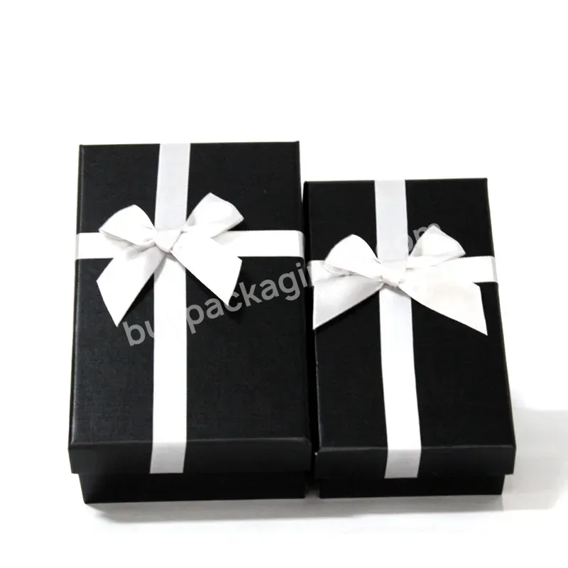 Wholesale Manufacturer Luxury Gift Box Black Packaging Box Paper Shipping Boxes With Custom Logo