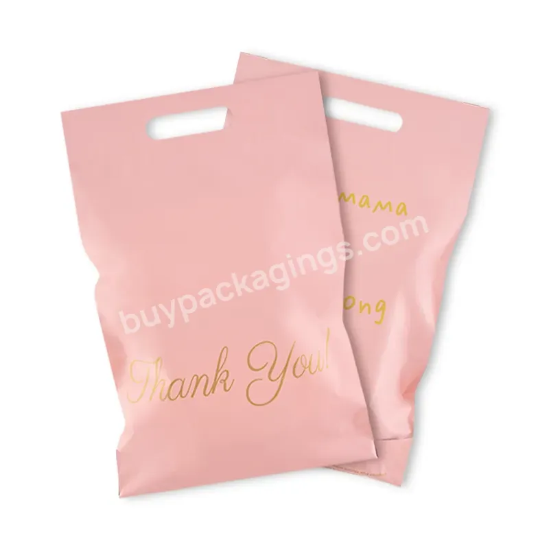 Wholesale Matt Pink Poly Mailer Mail Packaging Bags With Handle Plastic Courier Shipping Bag For Clothing - Buy Mail Bag Handle,Wholesale Mail Bags,Plastic Courier Shipping Bag For Clothing.