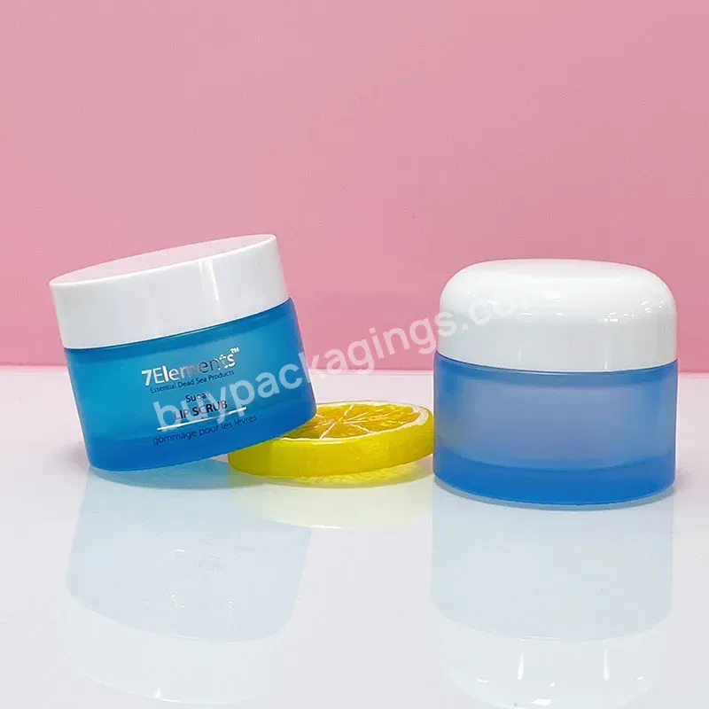 Wholesale Matte Colored 5g 10g 20g 30g 50g 100g 4oz 50ml Frosted Glass Face Cream Jar - Buy Cosmetics Glass Jar 5g,Price Blue 30g 50g Empty Glass Cosmetics Cream Jar,Glass Luxury Face Cream Jar Cosmetic Packaging.