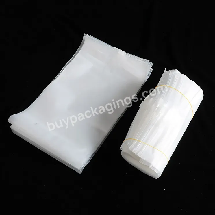 Wholesale Matte/ Frosted Clothing Apparel Plastic Poly Zipper Zip Lock Bag