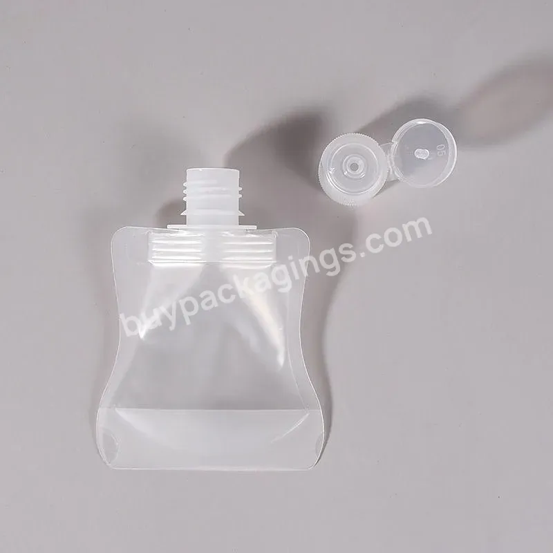 Wholesale Matte Transparent Sample Small Sachet Flip Top Cap Stand Up Spout Pouch Custom Plastic Cosmetic Flip Top Spout Pouch