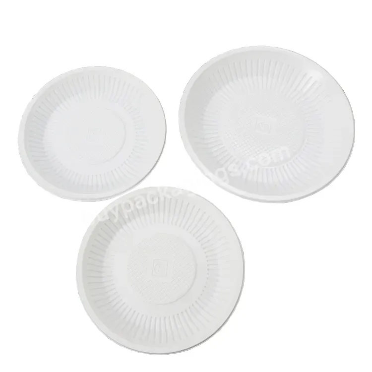 Wholesale Mini 9 Inch Unbreakable And Reusable White Plastic Dinner Plates Sets Dinnerware