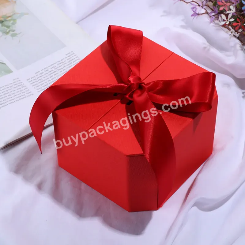Wholesale Mother's Day Gift Box Valentine's Day Lipstick Storage Box Octagon Wedding Packing Box Bridesmaid