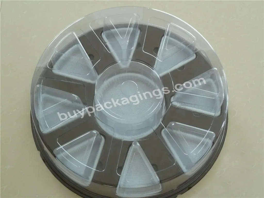 Wholesale Mousse Cake Box Disposable Tiramisu Ice Cream Dessert Plastic Cake Box Transparent