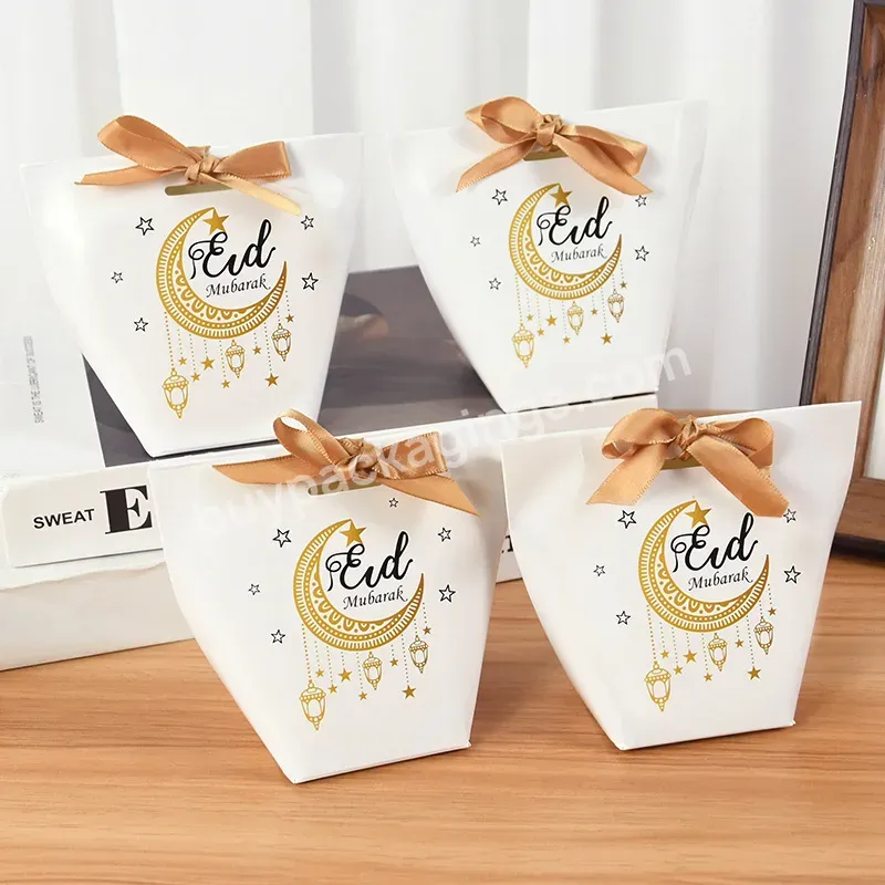 Wholesale Muslim Ramadan Party Gift Bags Eid Tote Paper Bag Eid Mubarak Medium Gift Bag