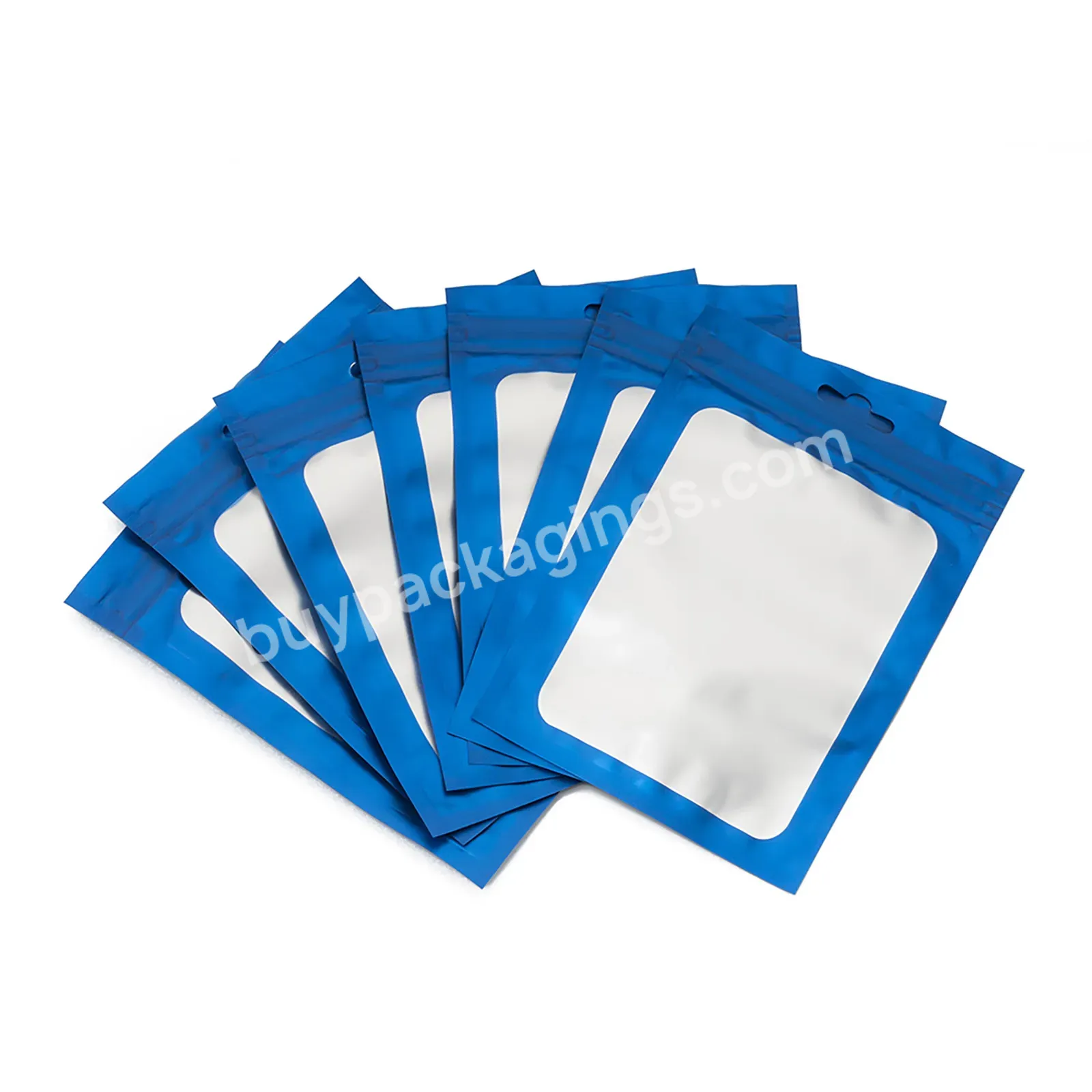 Wholesale Mylar Gold Aluminum Foil Ziplock Bag Pack Doypack With Window