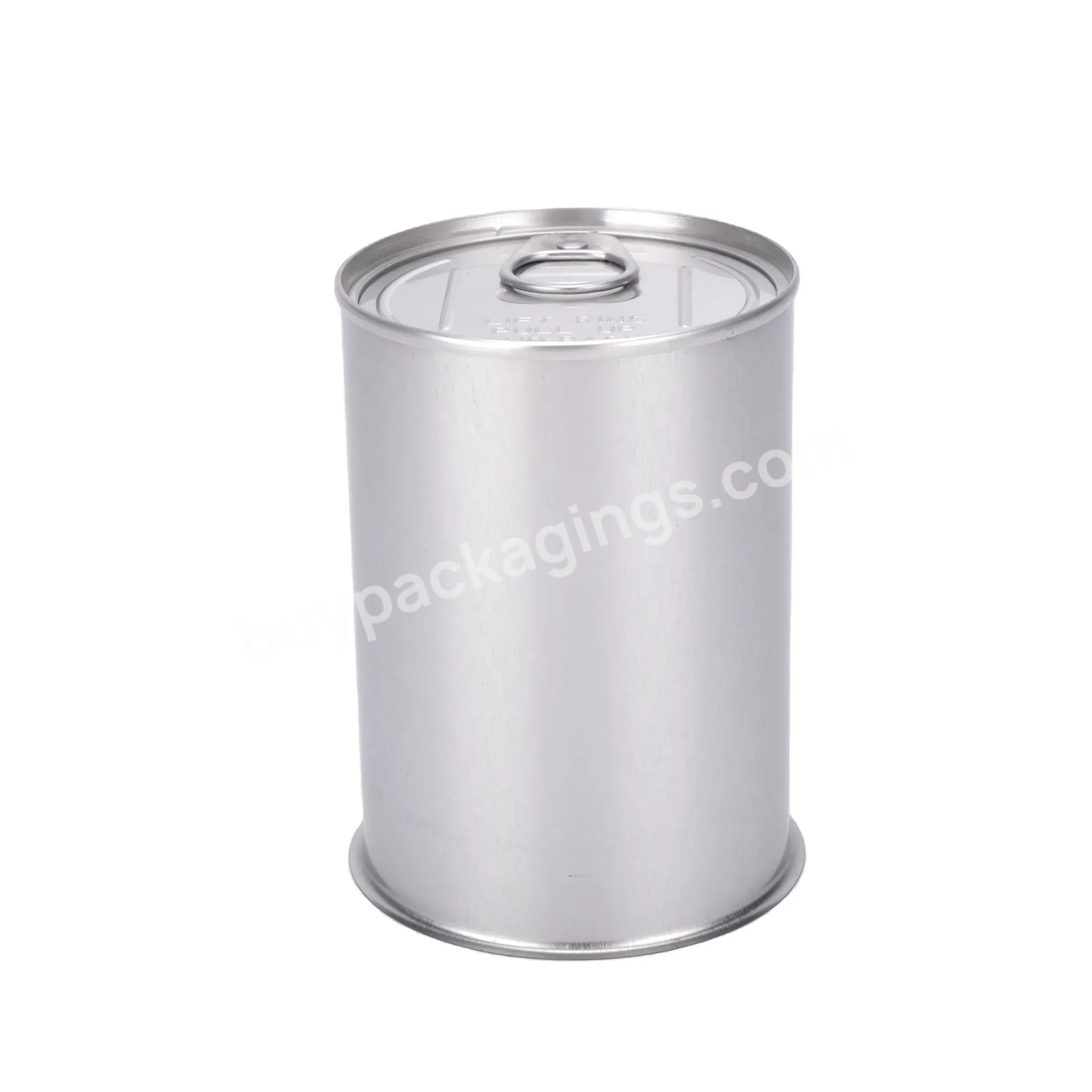 Wholesale Oem Empty Cat Or Dog Snack Food Packing Round Metal Tin Cans With Lid