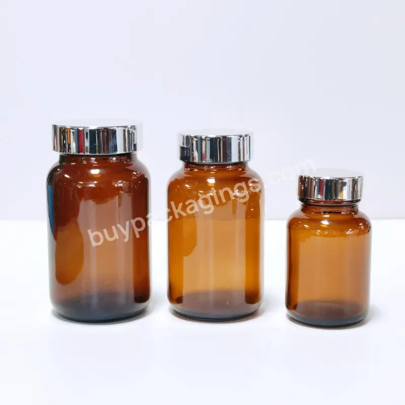 Wholesale Oem Odm 60ml100ml150ml Tablet Bottle Medical Vitamin Pill Jars Empty Packaging Glass Bottles