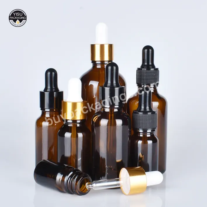 Wholesale Oil Packing Graduated Dropper 1oz Black Frosted Glass Bottle Tincture Bottles With Pipette