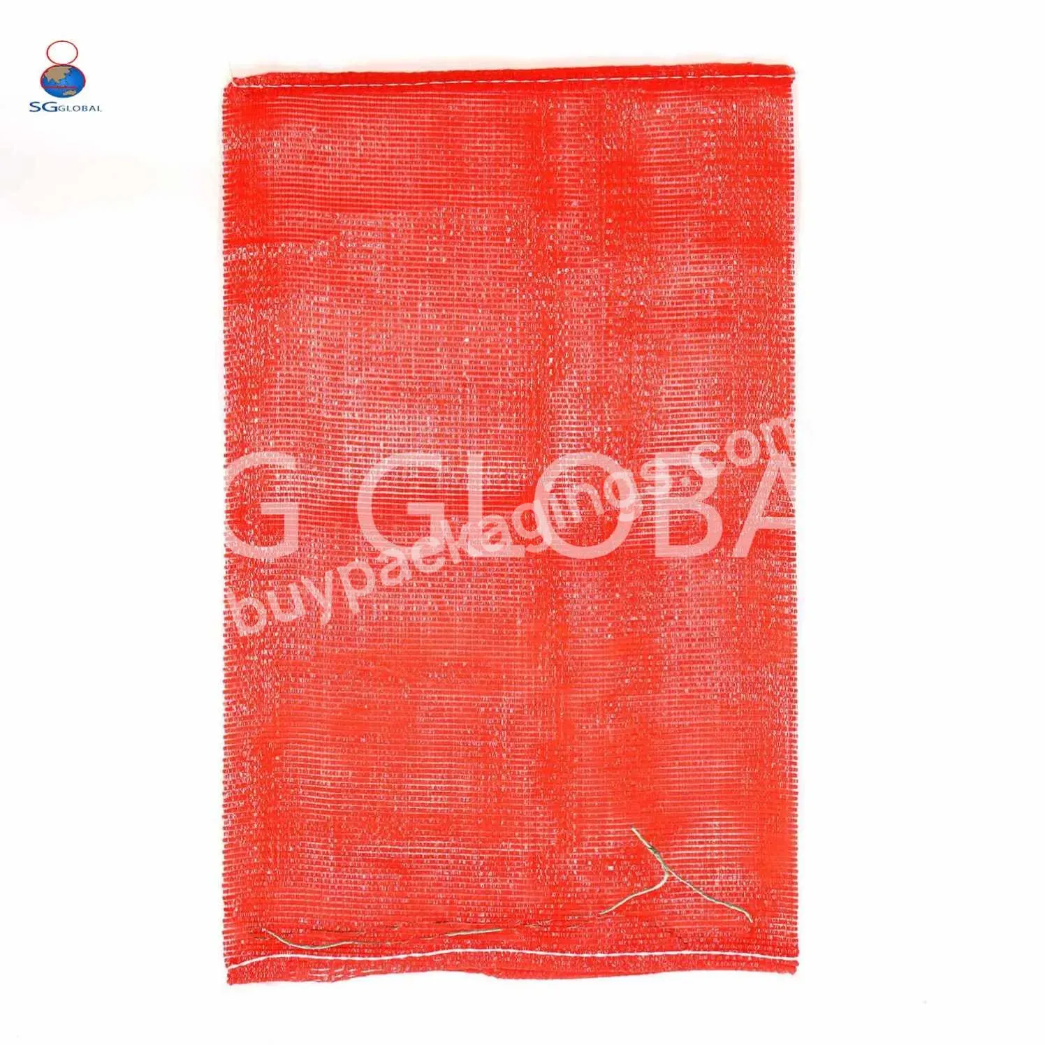 Wholesale Onion Sack 50 Lb Print Logo Ventilated Polypropylene Recycled Firewood With Clip Leno Mesh Bag