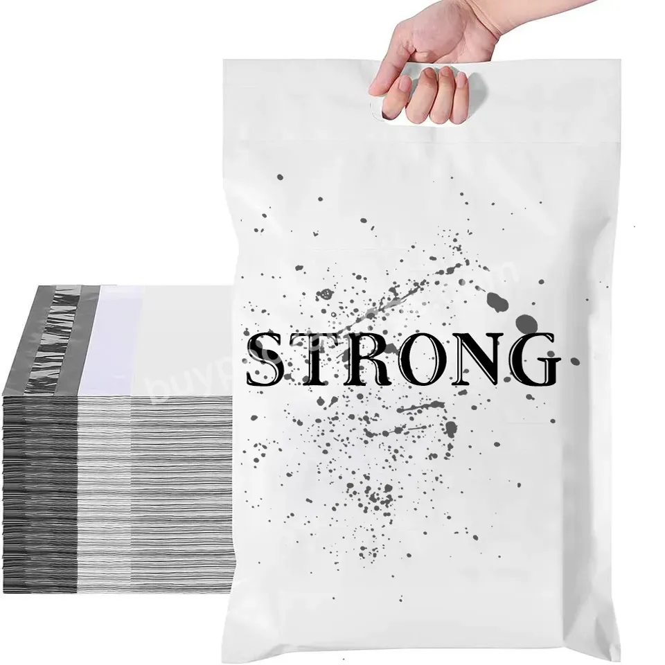 Wholesale Package Parcel Envelops Custom Logo Printed Mailing Bags Postage Bag Poly Mailers Shipping Bags With Handle For Cloth