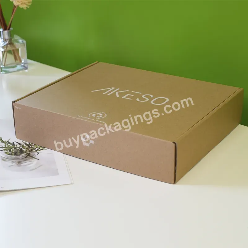 Wholesale Packaging Gift Blank Kraft Box Shoes Socks Logo Cardboard Paper Clothing Mailer Boxes