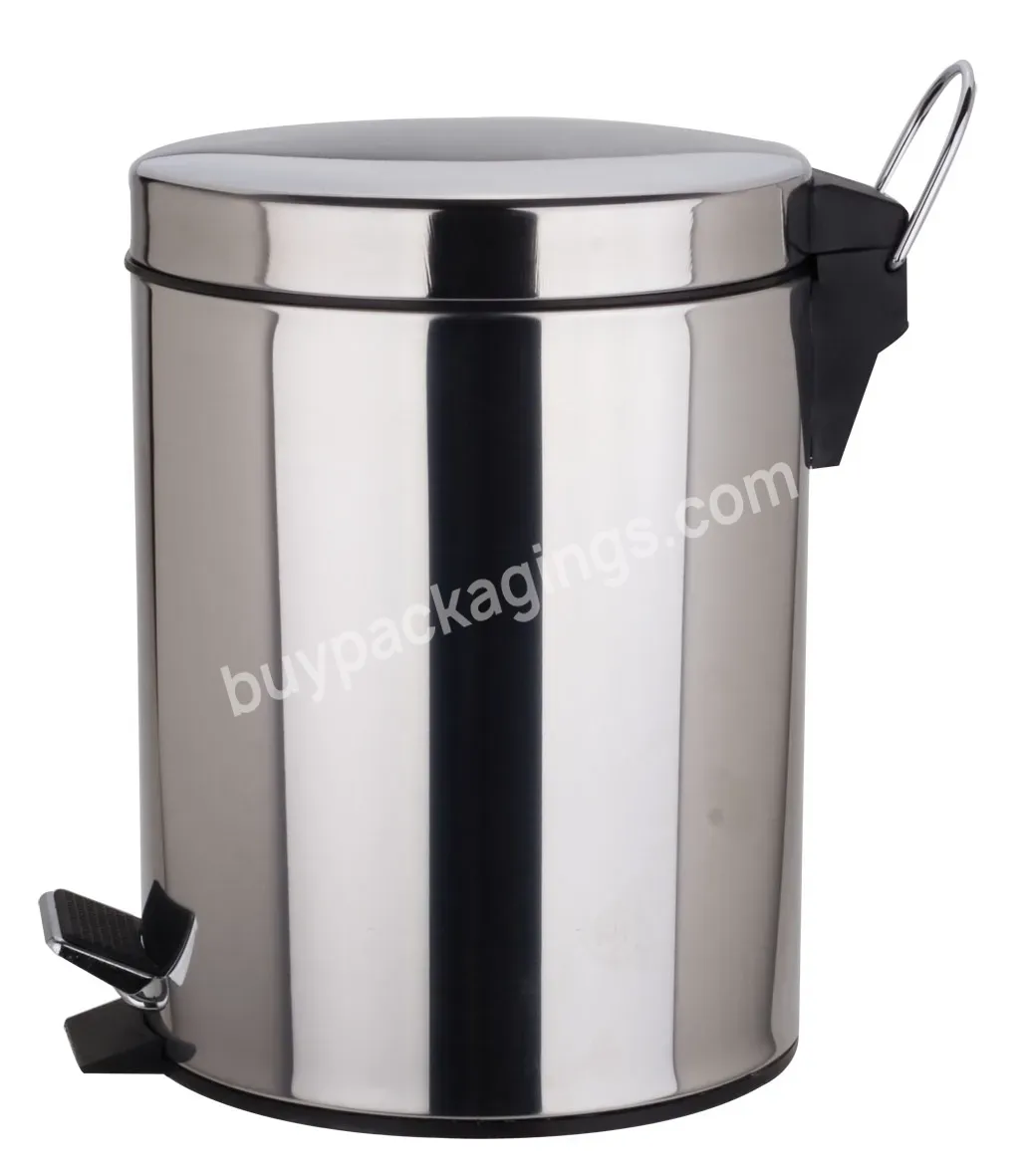 Wholesale Pedal Trash Can Stainless Steel Trash Can Office Trash Bin For Office Home Hotel Market Hospital - Buy Pedal Trash Can,Stainless Steel Trash Can,Office Trash Bin.