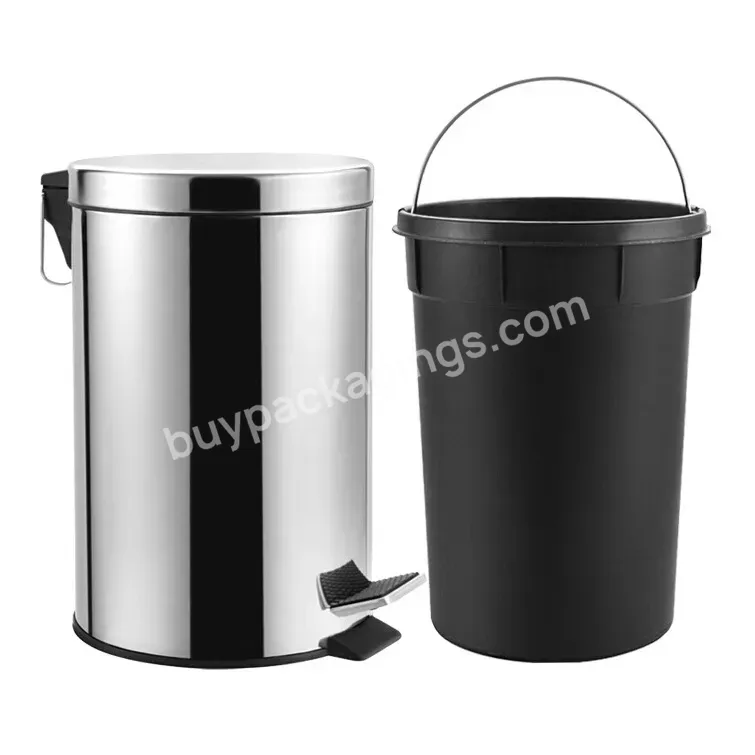 Wholesale Pedal Trash Can Stainless Steel Trash Can Office Trash Bin For Office Home Hotel Market Hospital - Buy Pedal Trash Can,Stainless Steel Trash Can,Office Trash Bin.