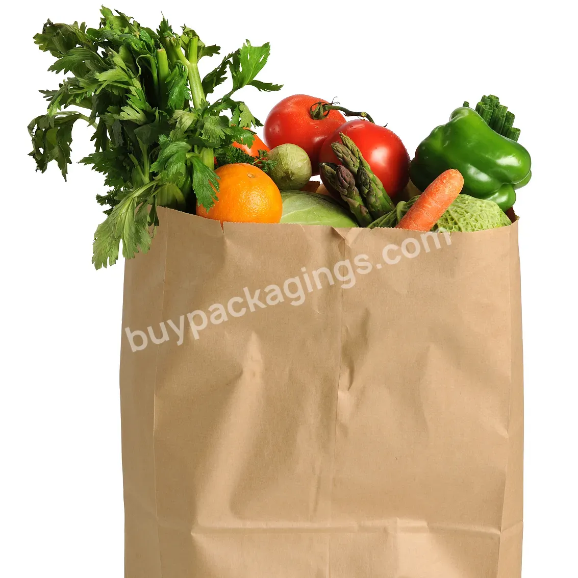 Wholesale Personalized Brown Paper Bags Paper Bags For Food Takeaway	paper Bags Custom