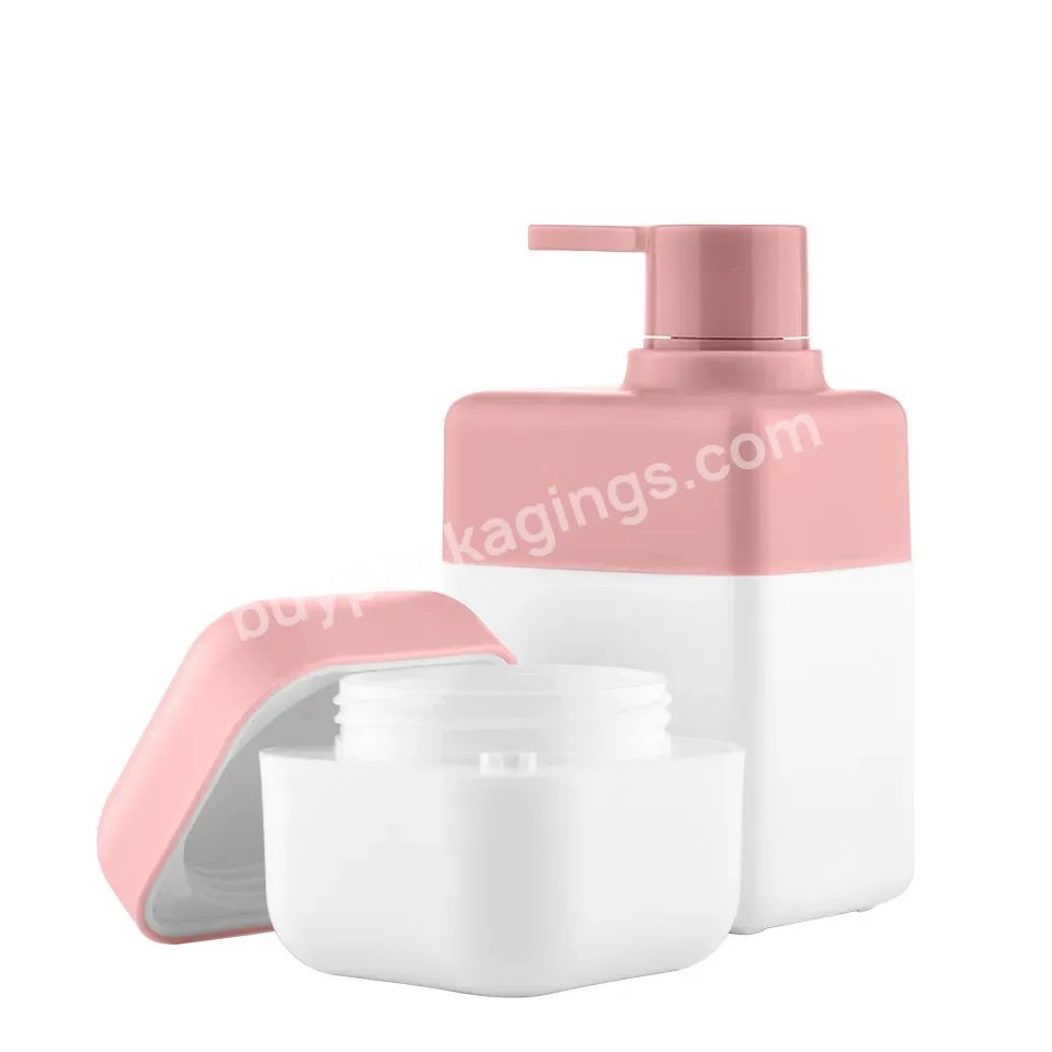 Wholesale Pet 200ml 300ml Square Lotion Shampoo Container Shower Gel Hair Multi-color Shampoo Lotion Bottle