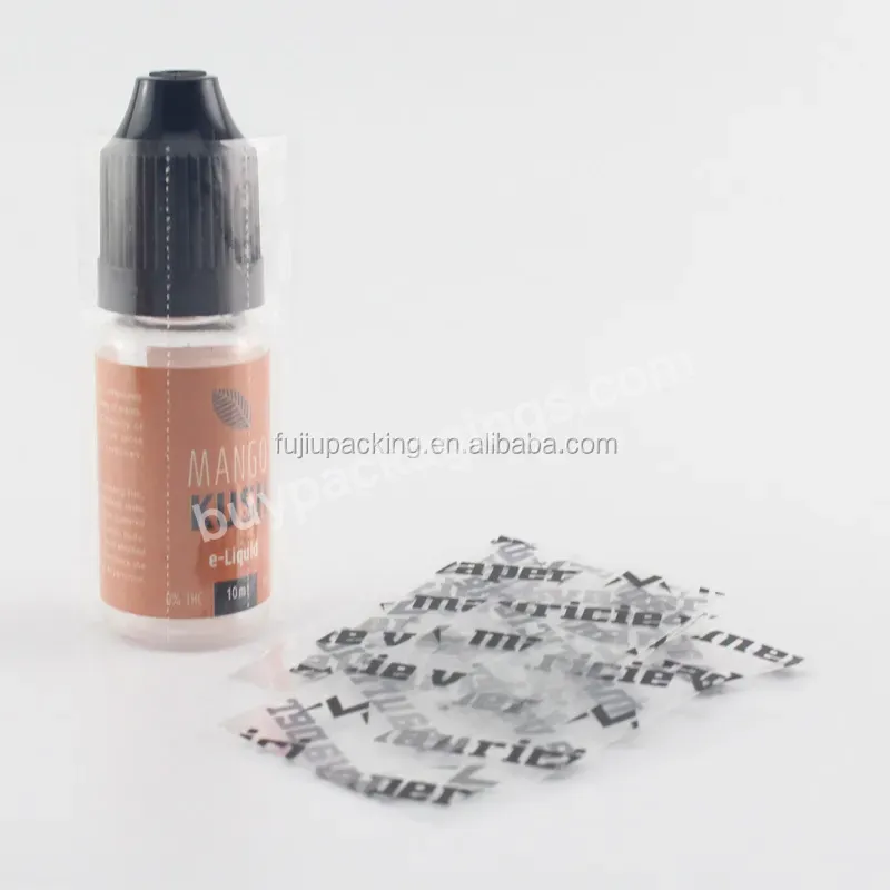 Wholesale Pet Heat Shrink Wrap For Beard Oil Glass Dropper Bottle And Plastic Juice Bottles Shrink Wrap