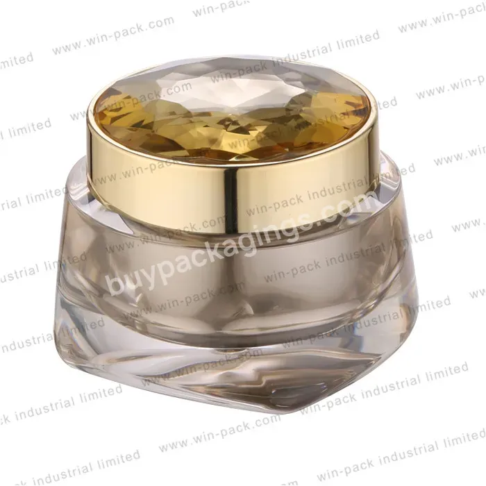 Wholesale Pink And Clear Luxury Cream Jar Acrylic 15g 20g 30g 50g Jar