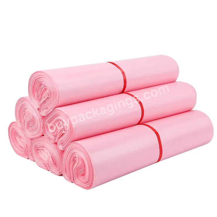 Wholesale Pink Clothing Packaging Shipping Bags Print 10x13 Logo Hot Sale Custom Poly Mailers