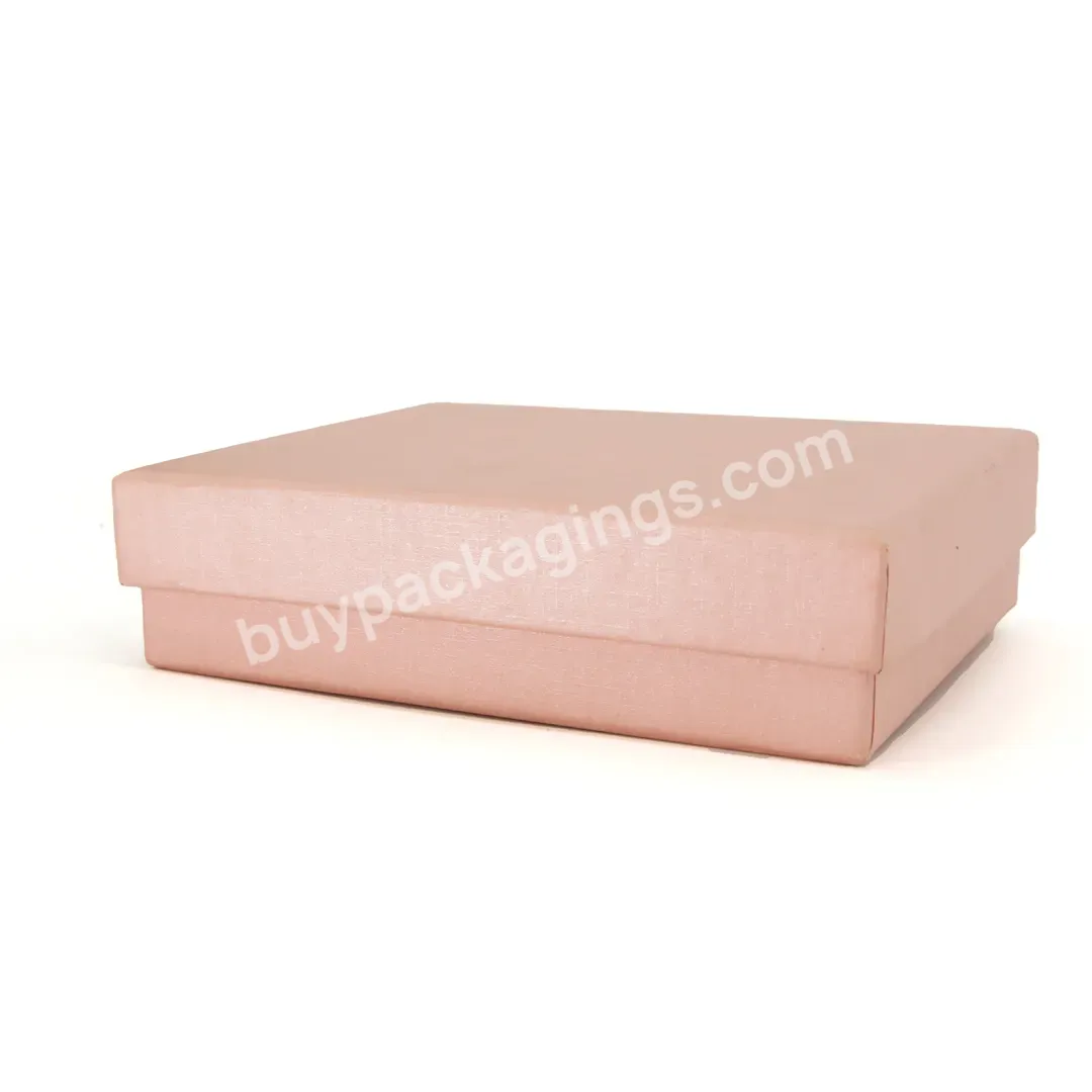 Wholesale Pink Packaging Gift Customized Printed Color Logo Luxury Storage Clothing Cardboard Boxes