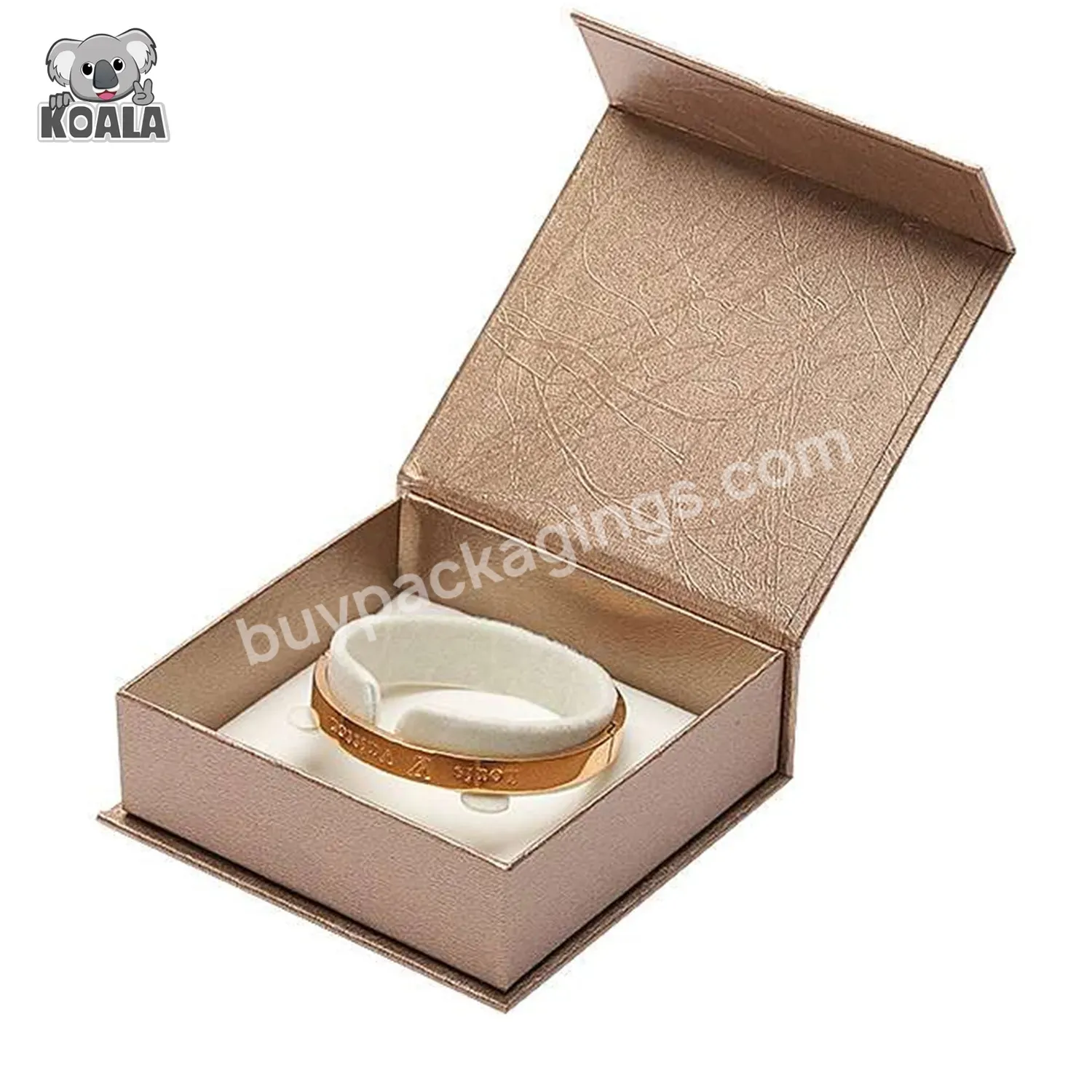 Wholesale Plain Cheap Brown Earrings Necklace Ring Bracelet Magnetic Jewelry Box Packaging