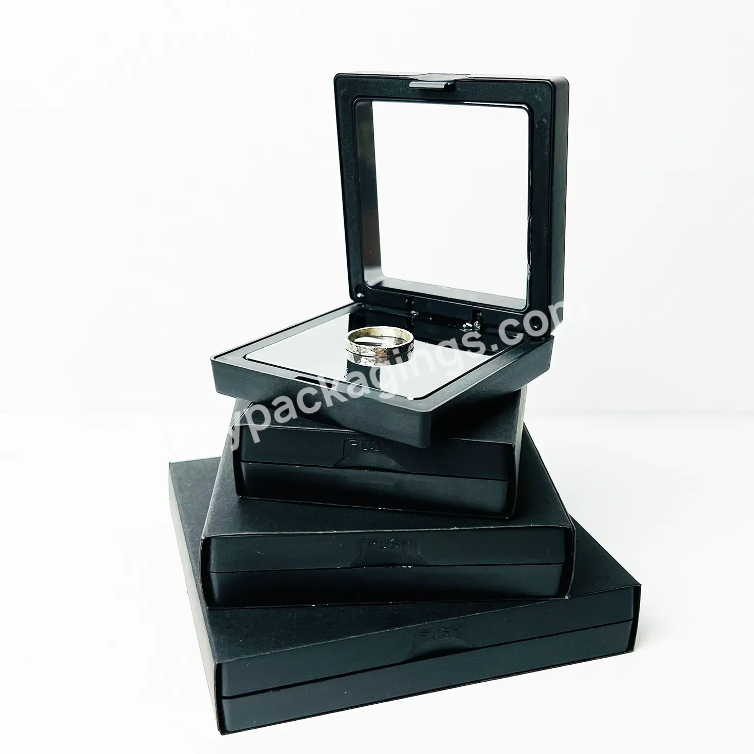 Wholesale Plastic 3d Floating Frame Box Coin Medals Jewelry Display Frame