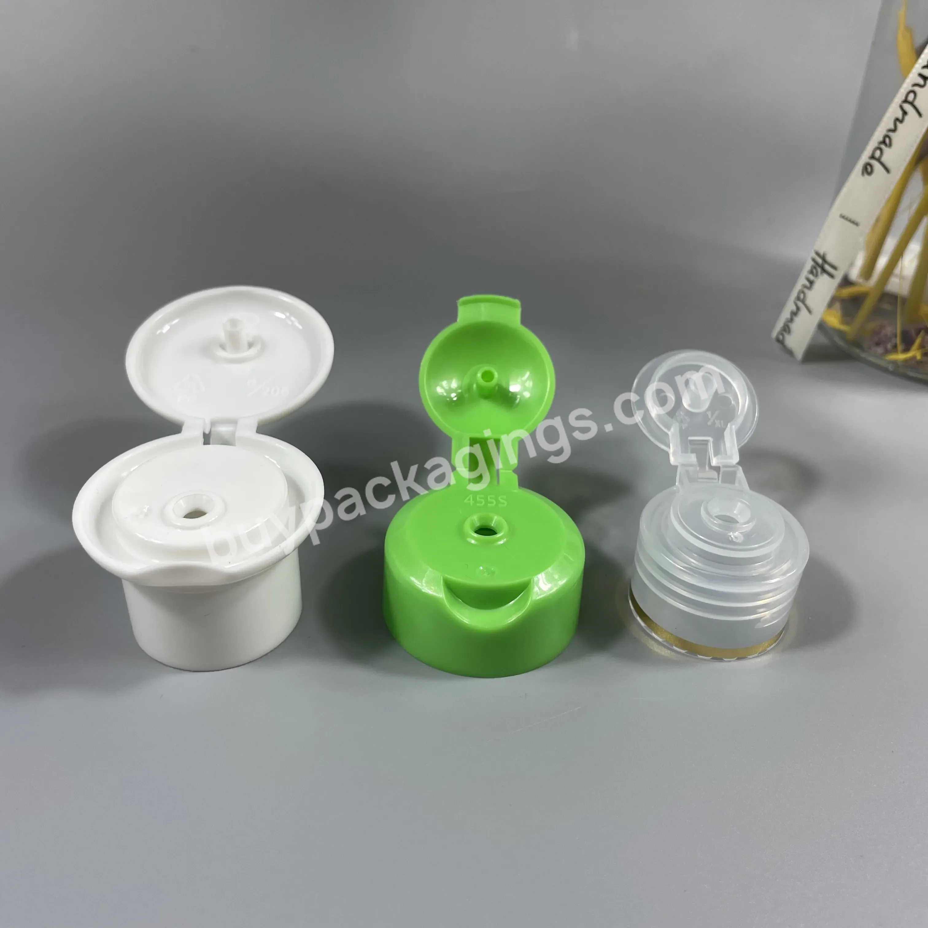 Wholesale Plastic Cosmetic Bottle Lids 20mm 24mm 28mm Plastic Flip Top Cap