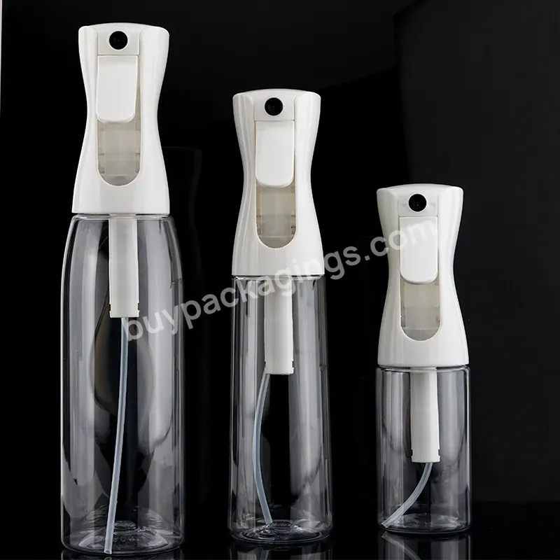 Wholesale Plastic Misty Trigger Sprayer Bottle 200ml 300ml 500ml Water Barber Hair Fine Mist Continuous Spray Bottle