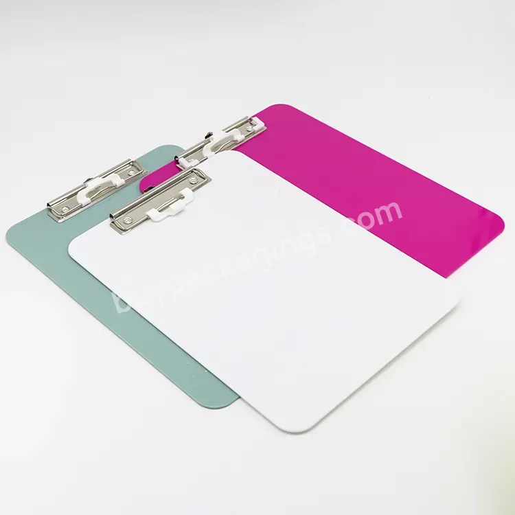 Wholesale Plastic Notepad Office Clipboard Low Profile Clip Writing Board Office School Home Stationery Supply Custom Clipboard - Buy Custom Clipboard,Clip Writing Board,Notepad Office Clipboard.