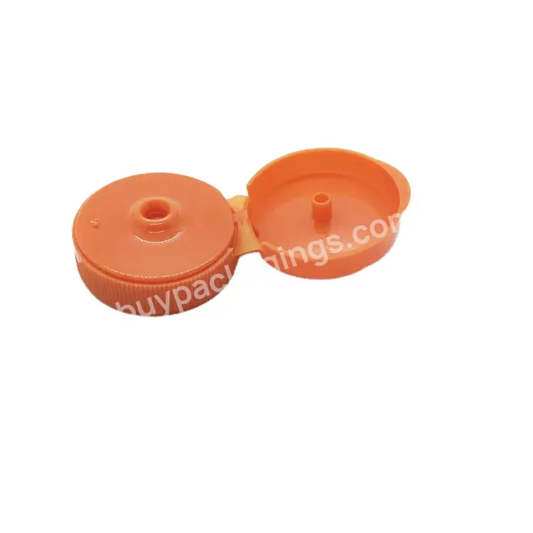 Wholesale Plastic Orange Pp 32mm Screw Flip Top Cap With Induction Foil Seal