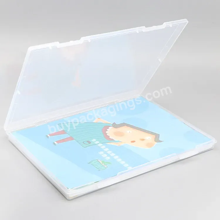 Wholesale Plastic Portfolio Organizer A4 Paper Storage Box Document Filing Box Travel Document Holder Pp File Folder File Boxes