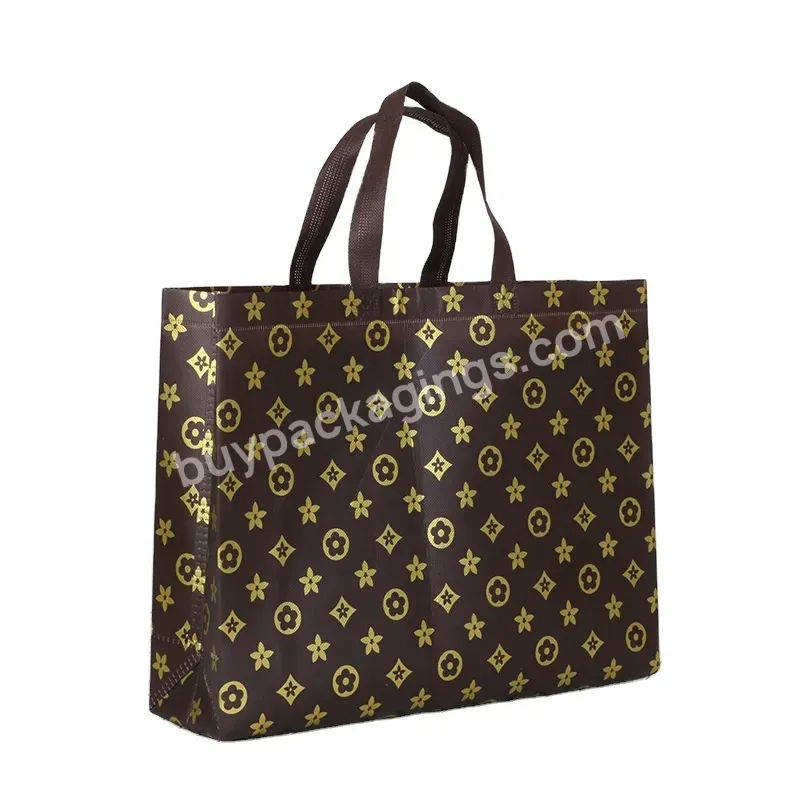 Wholesale Portable Shopping Bags Non-woven Bag Reusable Eco Friendly Custom Logo