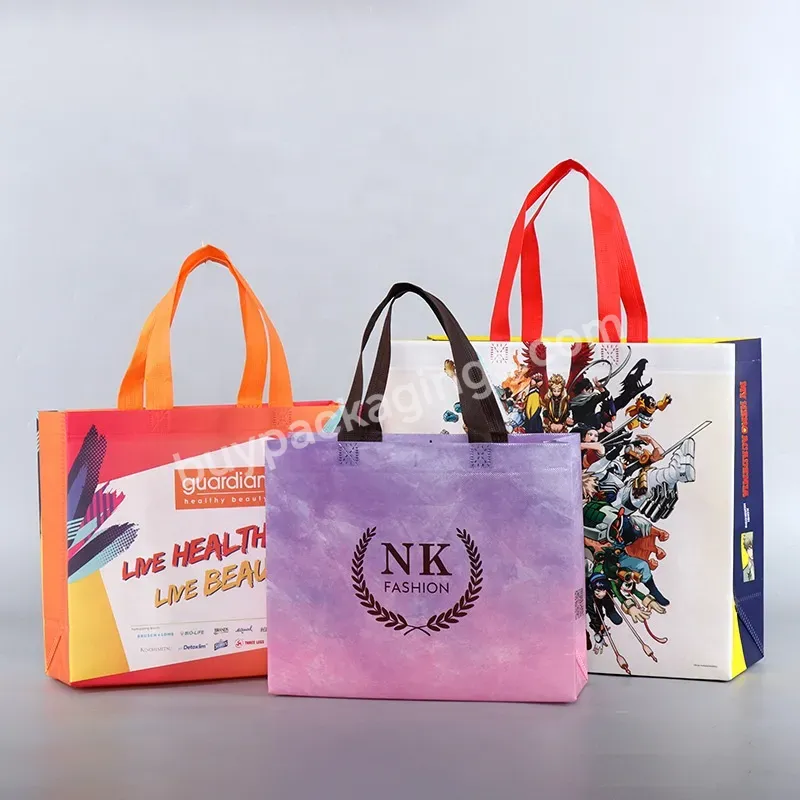 Wholesale Portable Shopping Bags Non-woven Bag Reusable Eco Friendly Custom Logo