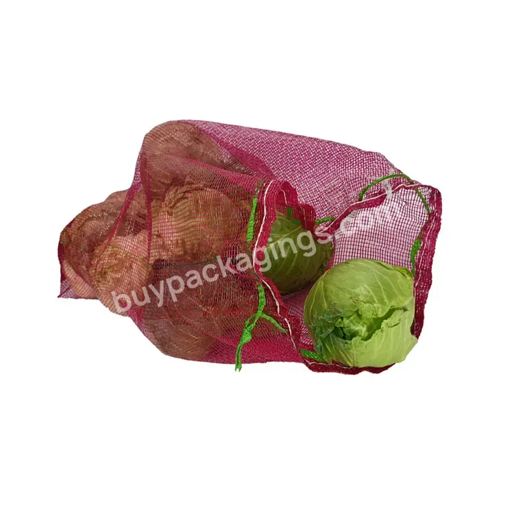 Wholesale Pp Leno Bags For Agriculture Pe Vegetable Mesh Bags For Potato And Onion